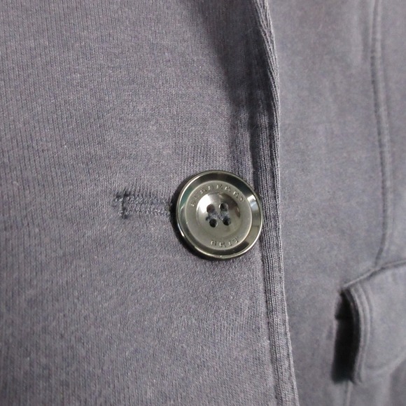 Burberry Brit Knit Blazer Jacket Women 8 Blue Cotton Blend Luxury Designer 572 - Picture 6 of 16